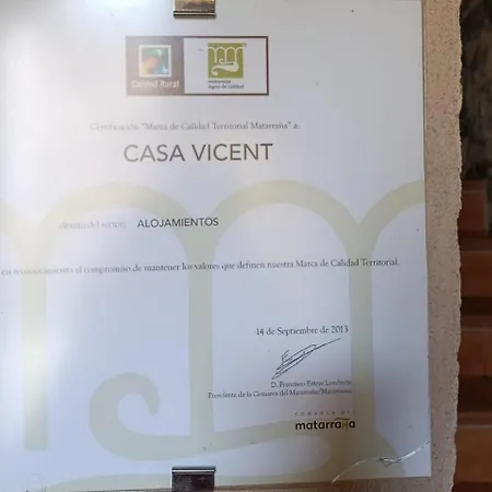 Casa Vicent カントリーハウス バルデロブレス